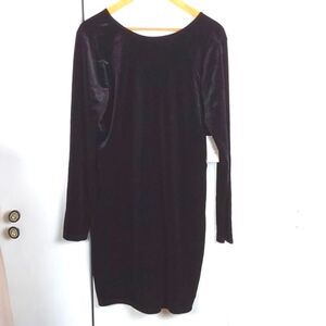 Cara Santana X Nine West Black Velvet Whimsigoth Neutral Dress Winter Sexy Sz.XL